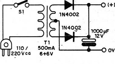    Figura 4 – Fonte simples para o amplificador
