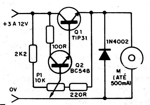 Figura 5 – Reostato com dois transistores
