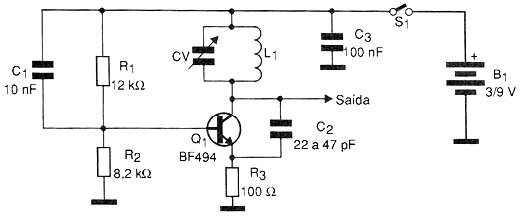 Diagrama completo do oscilador 