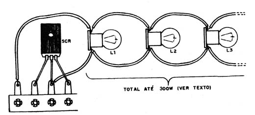 Figura 3 – Usando diversas lâmpadas

