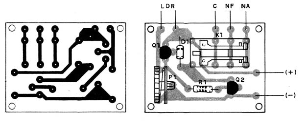 Figura 2 – Placa de circuito para a montagem
