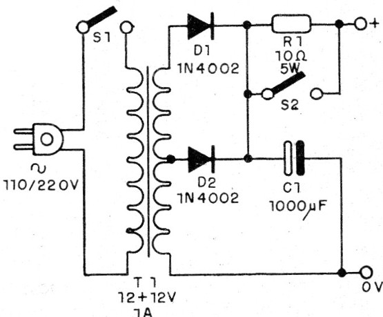 Figura 1 – Fonte com circuito mais simples
Figura 1 – Fonte com circuito mais simples