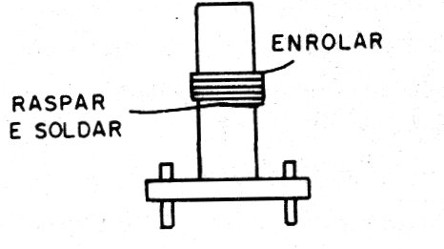 Figura 11 – Raspe as pontas dos fios dos enrolamentos para fazer a soldagem
Figura 11 – Raspe as pontas dos fios dos enrolamentos para fazer a soldagem