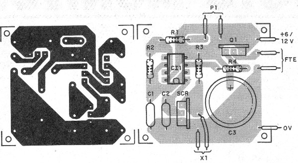 Figura 2 – Placa de circuito impresso para a montagem
Figura 2 – Placa de circuito impresso para a montagem