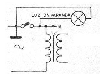 Figura 4 – Temporizando a luz da varanda
Figura 4 – Temporizando a luz da varanda