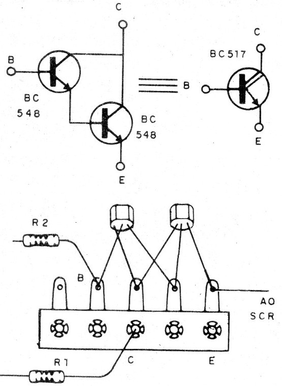 Figura 3 – Substituindo o transistor Darlington
Figura 3 – Substituindo o transistor Darlington
