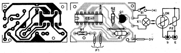 Figura 3 – Placa de circuito impresso para a montagem
Figura 3 – Placa de circuito impresso para a montagem
