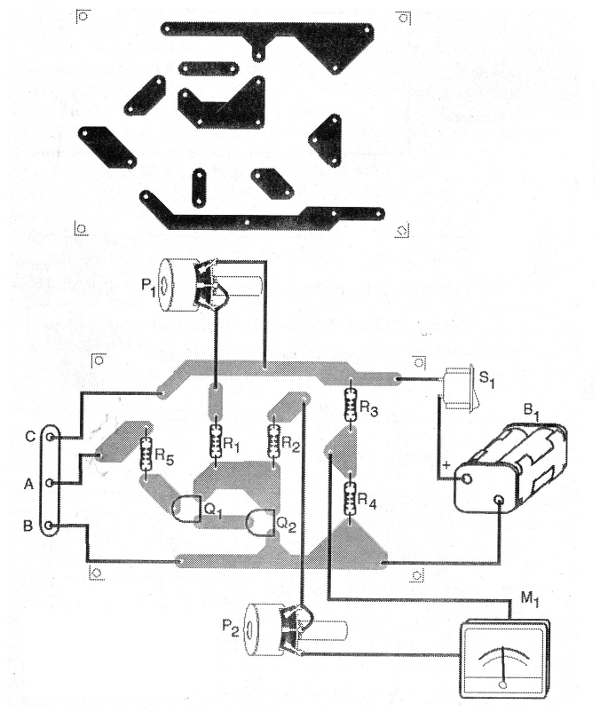Figura 8 – Placa de circuito impresso para a montagem
Figura 8 – Placa de circuito impresso para a montagem