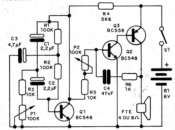    Figura 5 – Oscilador com amplificador
