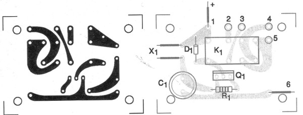 Figura 3 – Sugestão de placa de circuito impresso
Figura 3 – Sugestão de placa de circuito impresso