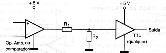 Figura 9 – Operacional para TTL – mesma tensão
Figura 9 – Operacional para TTL – mesma tensão