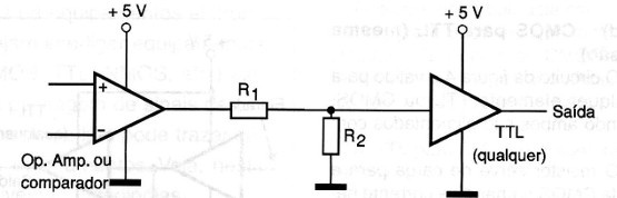 Figura 9 – Operacional para TTL – mesma tensão
