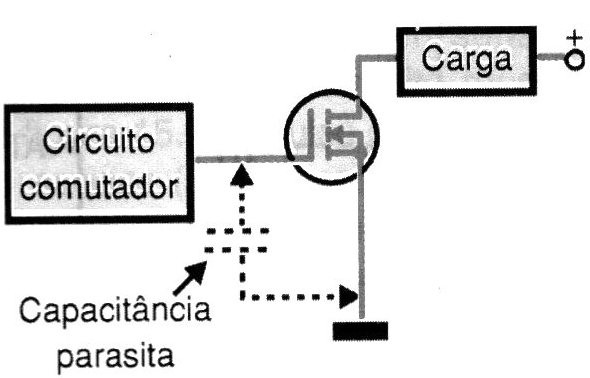    Figura 4 – Circuito para comutação rápida e capacitância parasita
