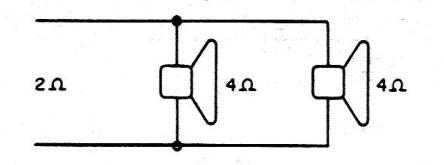    Figura 3 – Ligação dos alto-falantes em paralelo
