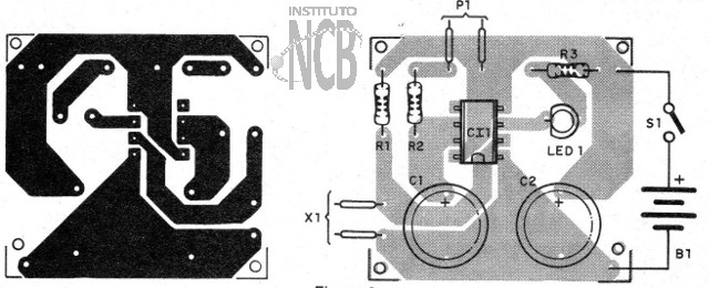 Figura 2 – Placa de circuito impresso para a montagem
Figura 2 – Placa de circuito impresso para a montagem