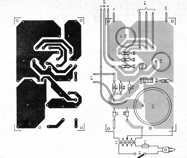 Figura 2 – Placa de circuito impresso para a montagem
Figura 2 – Placa de circuito impresso para a montagem