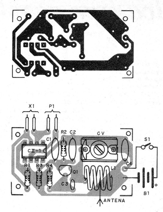    Figura 2 – Placa de circuito impresso para a montagem
