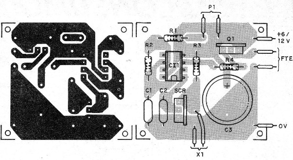 Figura 2 – Placa de circuito impresso para a montagem
Figura 2 – Placa de circuito impresso para a montagem