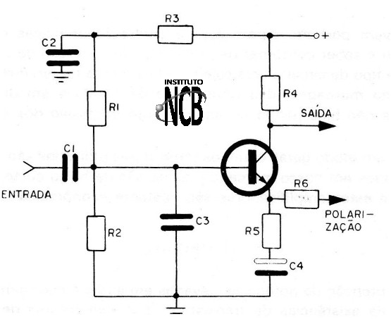 Figura 2 – Diagrama da etapa pré-amplificadora
Figura 2 – Diagrama da etapa pré-amplificadora