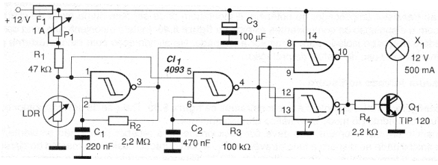 Diagrama do sinalizador automático
Diagrama do sinalizador automático