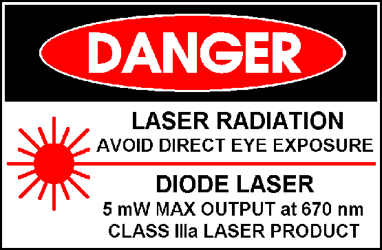 Figura 7 – Alerta sobre o perigo da Radiação Laser
