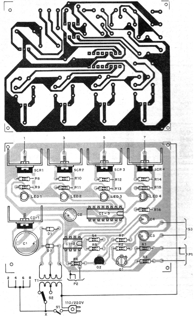Figura 5 – Placa de circuito impresso para a montagem
Figura 5 – Placa de circuito impresso para a montagem