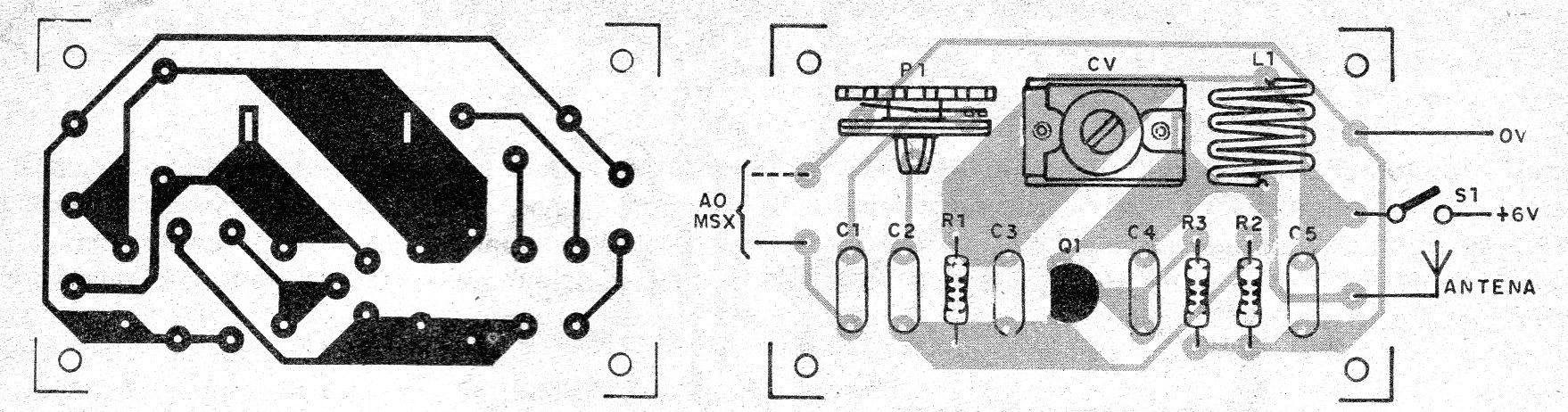   Figura 2 – Placa de circuito impresso para a montagem
