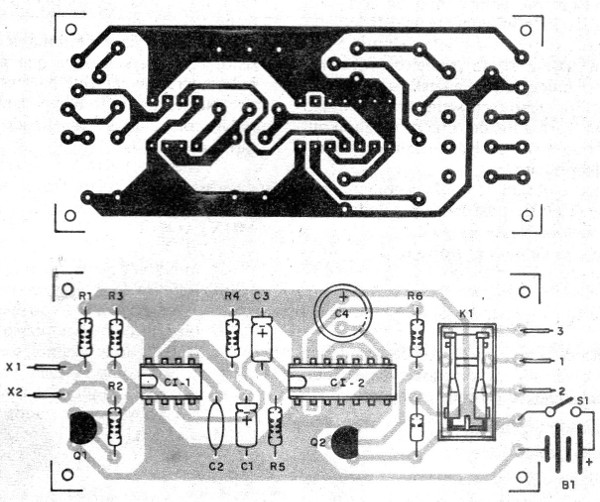 Figura 3 – Placa de circuito impresso para a montagem
Figura 3 – Placa de circuito impresso para a montagem