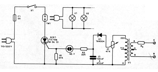 Figura 1 – Diagrama completo do aparelho
Figura 1 – Diagrama completo do aparelho