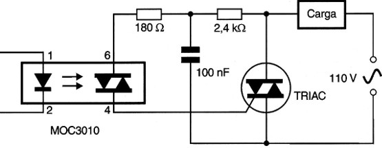 Circuito para cargas indutivas.
Circuito para cargas indutivas.