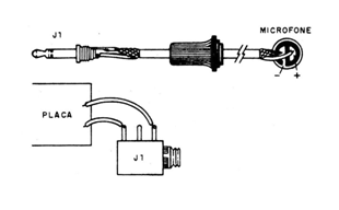 Figura 6 – Usando eletreto de 2 terminais
