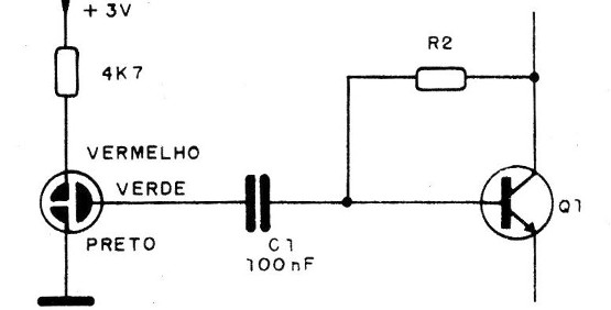 Figura 7 – Usando um eletreto de 3 terminais
