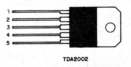 Figura 1 – O TDA2002
Figura 1 – O TDA2002