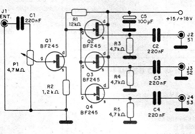 Figura 1 – Diagrama do distribuidor de sinais
Figura 1 – Diagrama do distribuidor de sinais