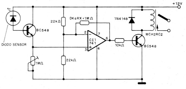 Figura 6 – Sensor de temperatura com operacional
Figura 6 – Sensor de temperatura com operacional