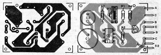   Figura 2 - Placa de circuito impresso para a versão 1
