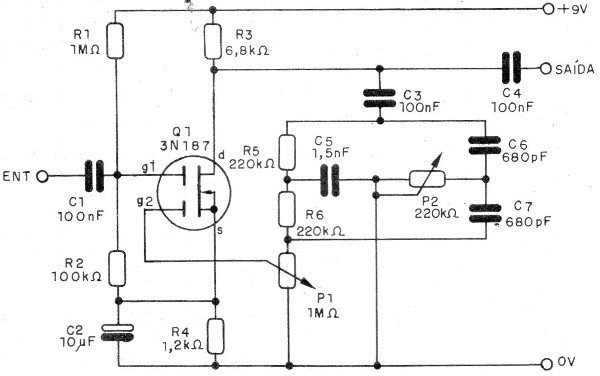 Figura 1 – Diagrama do amplificador
Figura 1 – Diagrama do amplificador