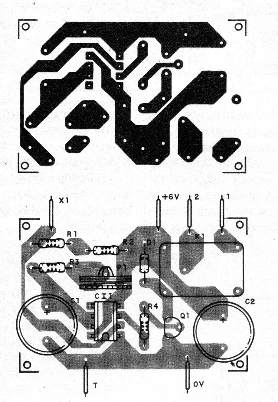 Figura 2 – Placa de circuito impresso para a montagem
Figura 2 – Placa de circuito impresso para a montagem