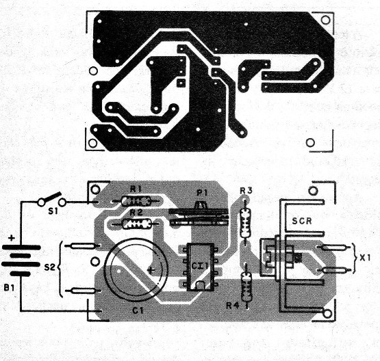 Figura 3 – Placa de circuito impresso para a montagem
Figura 3 – Placa de circuito impresso para a montagem