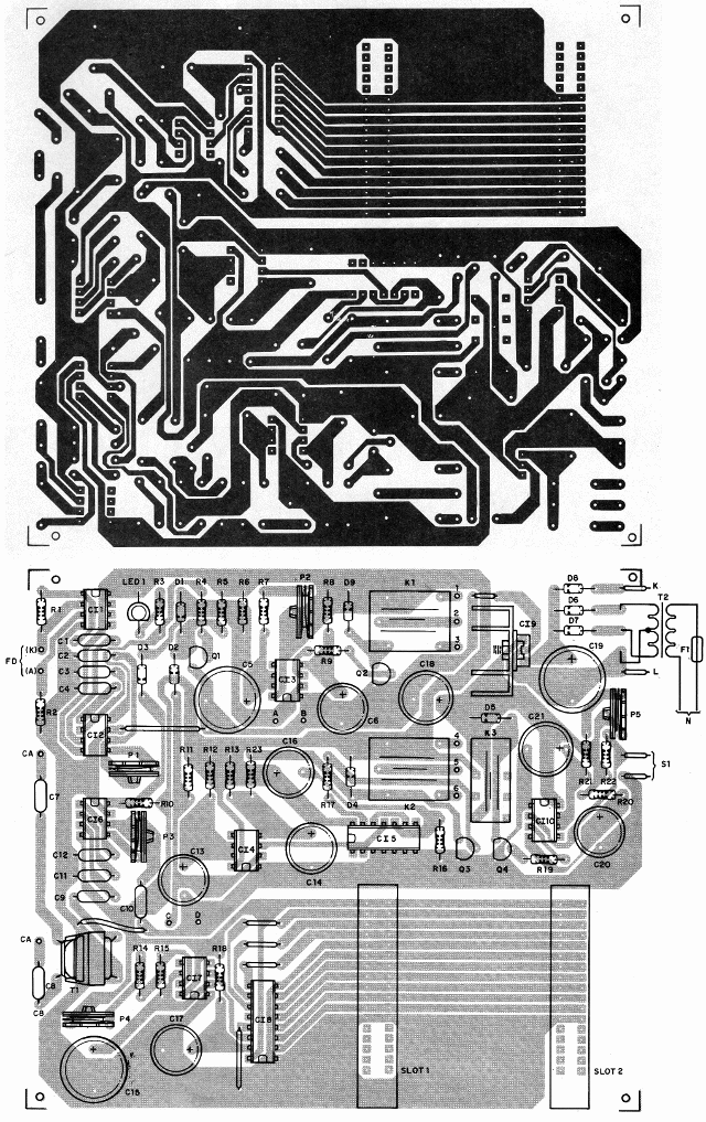 Figura 7 – Placa de circuito impresso para a montagem
Figura 7 – Placa de circuito impresso para a montagem