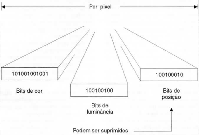 Os bits de posição podem ser suprimidos em cada pixel.
Os bits de posição podem ser suprimidos em cada pixel.