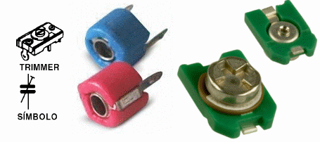 Capacitores tipo trimmer
Capacitores tipo trimmer