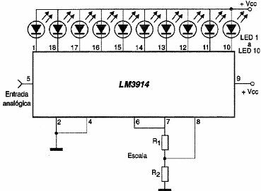 Figura 159 – Um conversor A/D tipo ponto móvel com circuito integrado
