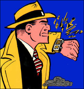Figura 3 - Dick Tracy e seu telefone de pulso
Figura 3 - Dick Tracy e seu telefone de pulso
