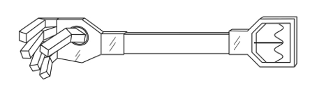 Figura 7 - Braço robótico de plástico; pinça pode ser usada em muitos projetos
