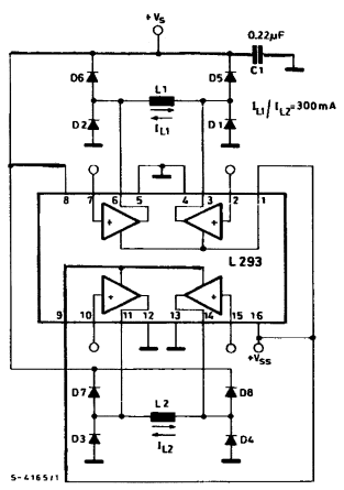 Figura 6 – Controle de motor de passo bipolar
Figura 6 – Controle de motor de passo bipolar
