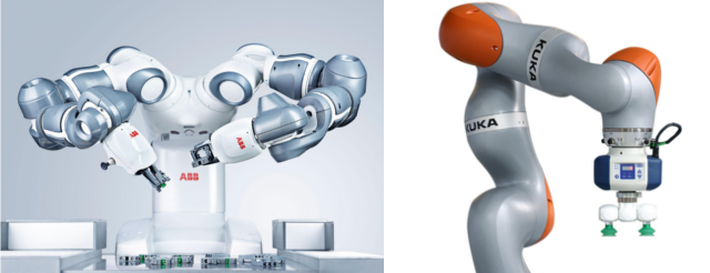 Os Cobots da ABB (Yumi) e Kuka
Os Cobots da ABB (Yumi) e Kuka