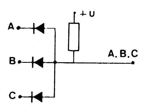 Figura 1- Porta E ou AND com diodos
