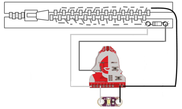 Figura 3 – Esquemático Alarme com Gedeaninha (Adaptado de Tony Olsson)
Figura 3 – Esquemático Alarme com Gedeaninha (Adaptado de Tony Olsson)