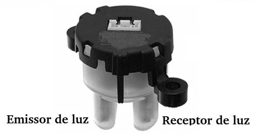 Figura 2 - emissor e receptor de luz infravermelha no sensor de turbidez
Figura 2 - emissor e receptor de luz infravermelha no sensor de turbidez